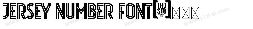 Jersey Number Font字体转换